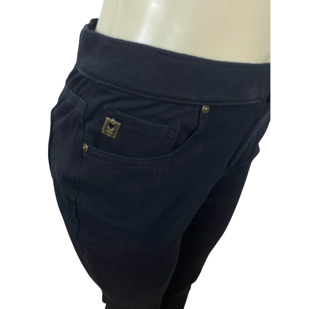 Belle Kim Gravel Belle Black Denim Skinny Jeans Womens Size 8 - Picture 4 of 8
